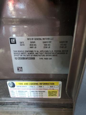 1G1ZE5EBXAF233908 - 2010 CHEVROLET MALIBU LTZ 灰色 照片 12