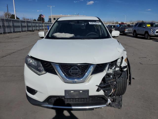 KNMAT2MVXGP593817 - 2016 NISSAN ROGUE S WHITE photo 5