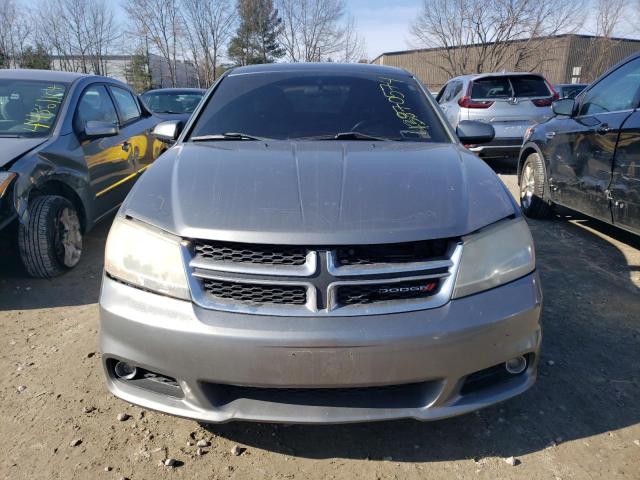 1C3CDZCBXDN740722 - 2013 DODGE AVENGER SXT SILVER photo 5