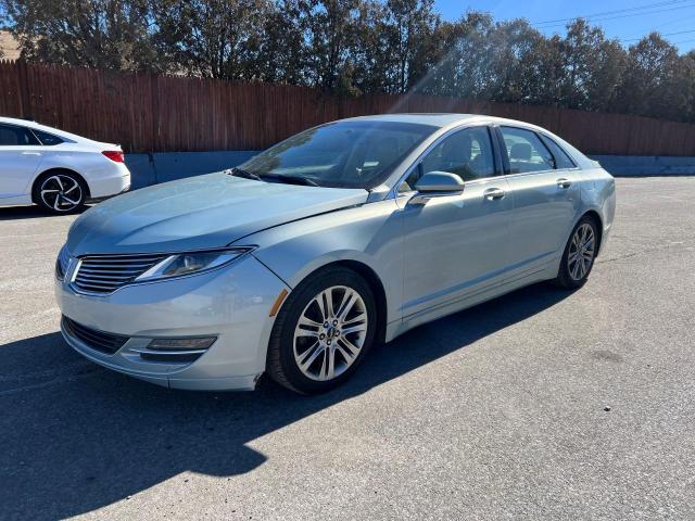 3LN6L2LU3ER803268 - 2014 LINCOLN MKZ HYBRID BLUE photo 2