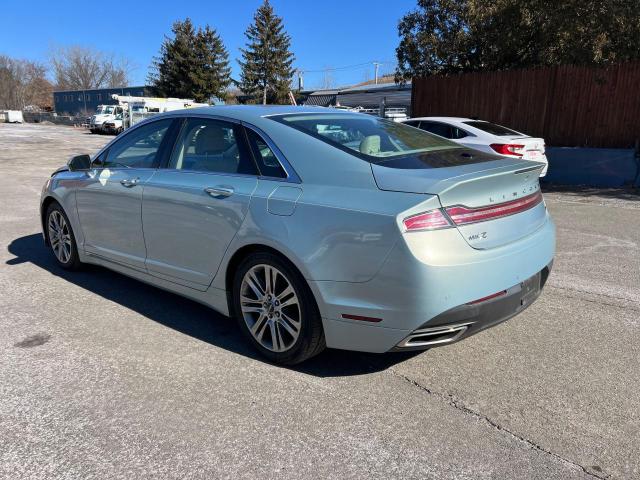 3LN6L2LU3ER803268 - 2014 LINCOLN MKZ HYBRID BLUE photo 3