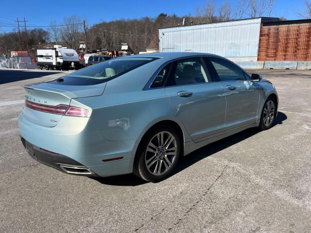 3LN6L2LU3ER803268 - 2014 LINCOLN MKZ HYBRID BLUE photo 4