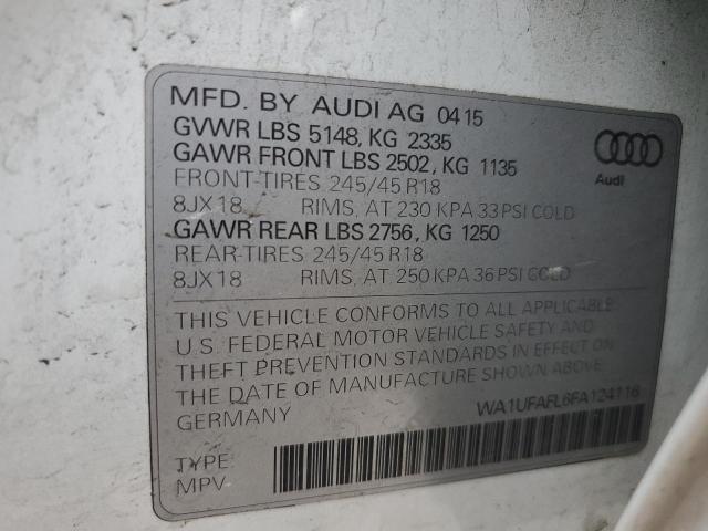 WA1UFAFL6FA124116 - 2015 AUDI A4 ALLROAD PREMIUM PLUS WHITE photo 14