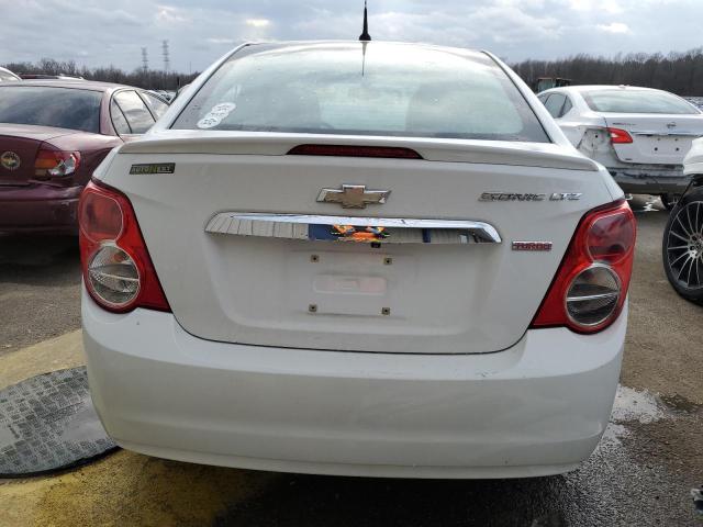 1G1JE5SB1E4190126 - 2014 CHEVROLET SONIC LTZ WHITE photo 6