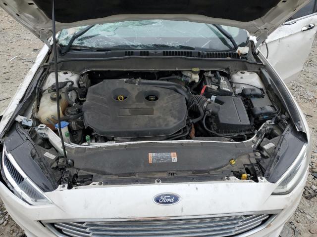 3FA6P0T96HR219871 - 2017 FORD FUSION SE WHITE photo 11