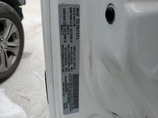 ZFBHRFBB1L6P18851 - 2020 RAM PROMASTER SLT WHITE photo 13