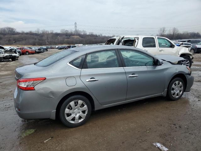 3N1AB7AP9EY284599 - 2014 NISSAN SENTRA S SILVER photo 3