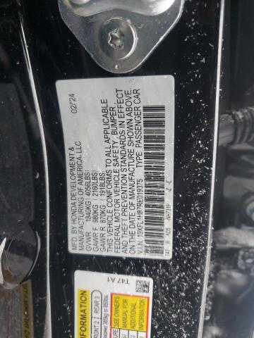 19XFL1H87RE019375 - 2024 HONDA CIVIC SPORT TOURING BLACK photo 12