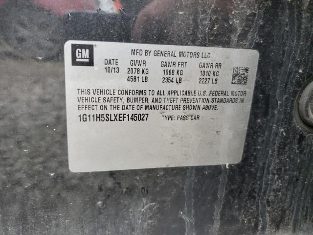 1G11H5SLXEF145027 - 2014 CHEVROLET MALIBU LTZ 灰色 照片 12