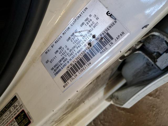 JM1BL1L3XC1509166 - 2012 MAZDA SPEED 3 თეთრი ფოტო 13