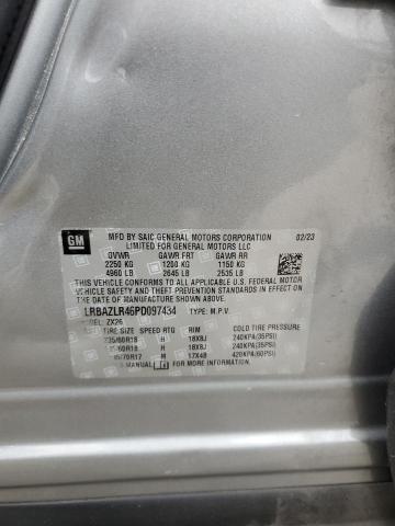 LRBAZLR46PD097434 - 2023 BUICK ENVISION PREFERRED ვერცხლისფერი ფოტო 13