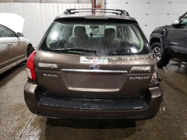 4S4BP86C284302183 - 2008 SUBARU OUTBACK 3.0R LL BEAN BROWN photo 6