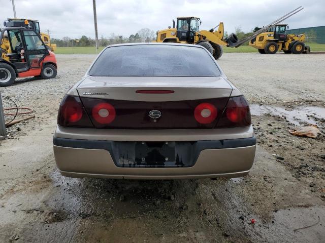 2G1WF52E539170064 - 2003 CHEVROLET IMPALA BROWN photo 6