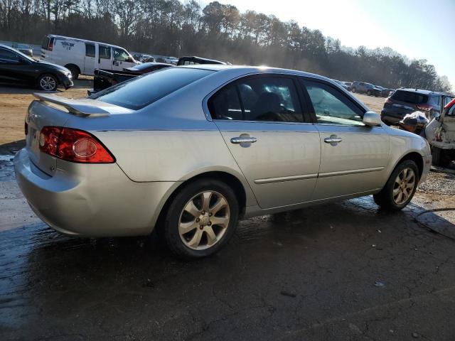 KNAGE123985210041 - 2008 KIA OPTIMA LX SILVER photo 3