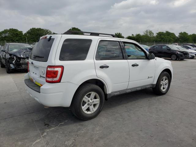 1FMCU5K37BKA94211 - 2011 FORD ESCAPE HYBRID WHITE photo 3