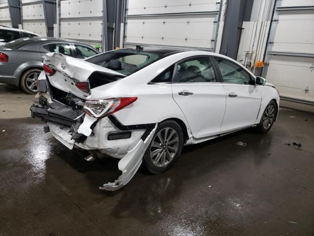 5NPEC4AC5EH814362 - 2014 HYUNDAI SONATA SE WHITE photo 3