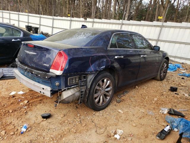 2C3CCARG9GH190885 - 2016 CHRYSLER 300 LIMITED BLUE photo 3