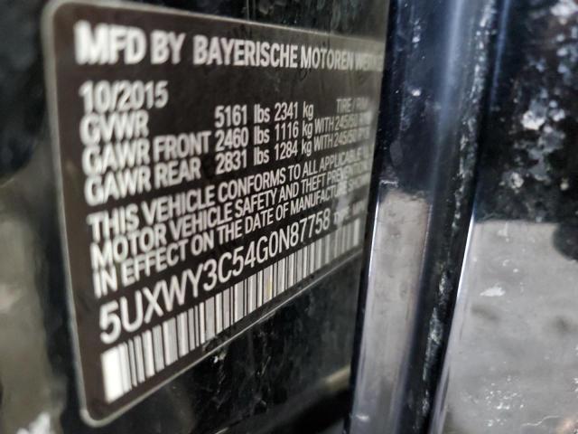 5UXWY3C54G0N87758 - 2016 BMW X3 XDRIVE28D BLACK photo 13