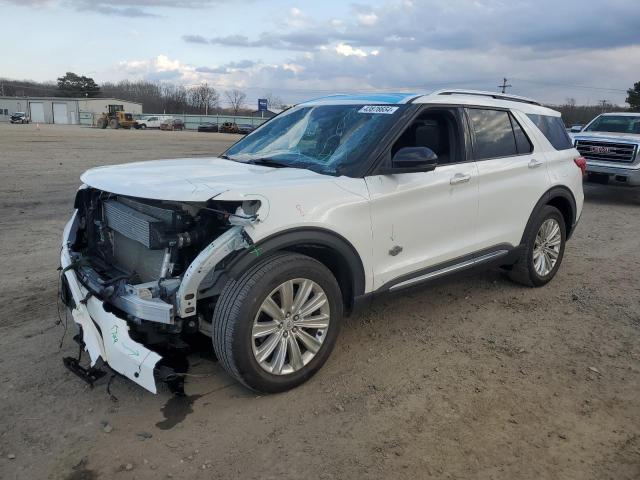 1FM5K8LC8NGA97284 - 2022 FORD EXPLORER KING RANCH WHITE photo 1