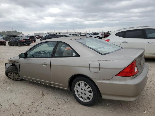 1HGEM22505L012557 - 2005 HONDA CIVIC LX BEIGE photo 2