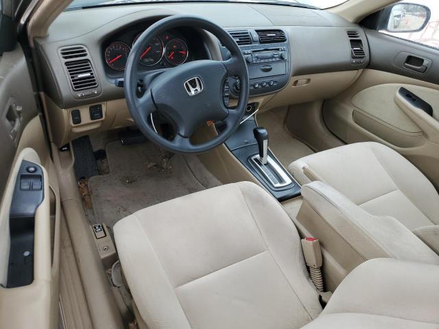 1HGEM22505L012557 - 2005 HONDA CIVIC LX BEIGE photo 8