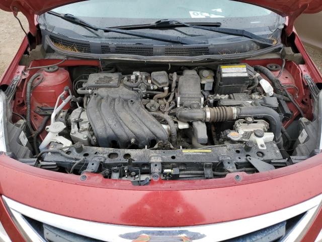 3N1CN7AP0HK427074 - 2017 NISSAN VERSA S RED photo 11