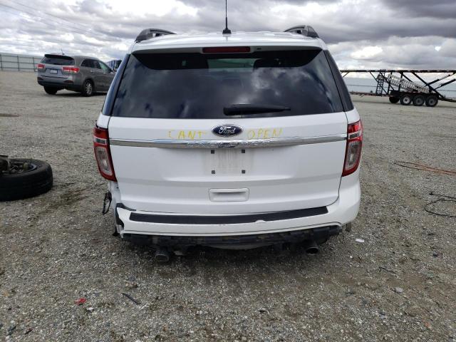 1FM5K7B86DGB08384 - 2013 FORD EXPLORER WHITE photo 6