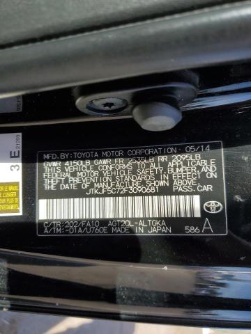 JTKJF5C72F3090681 - 2015 TOYOTA SCION TC 黑色 照片 12