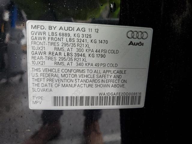 WA1DGAFE2DD008616 - 2013 AUDI Q7 PRESTIGE 黑色 照片 13