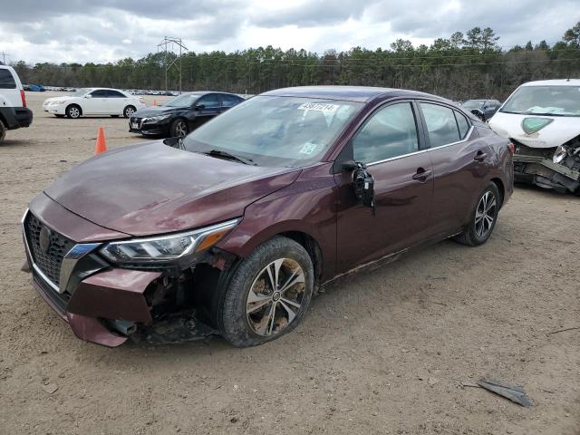 3N1AB8CV5NY289140 - 2022 NISSAN SENTRA SV MAROON photo 1