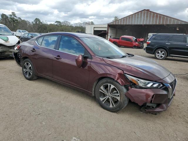 3N1AB8CV5NY289140 - 2022 NISSAN SENTRA SV MAROON photo 4