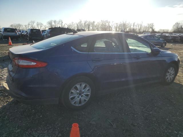 3FA6P0G70DR123124 - 2013 FORD FUSION S BLUE photo 3