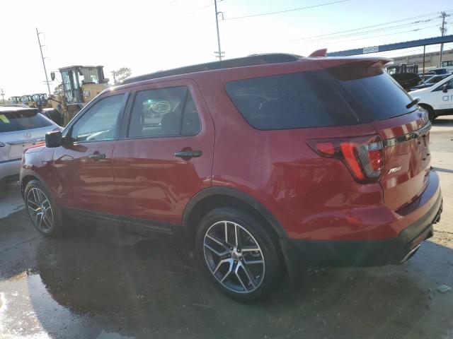 1FM5K8GT0GGB39377 - 2016 FORD EXPLORER SPORT RED photo 2