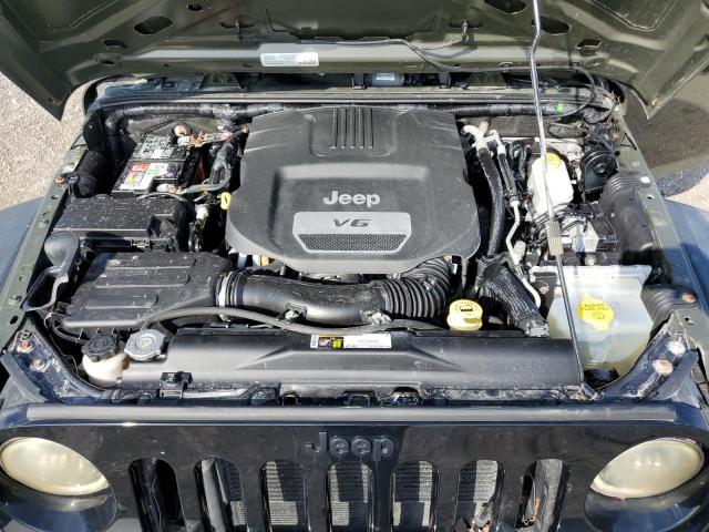1C4GJWAG0FL768465 - 2015 JEEP WRANGLER SPORT 绿色 照片 12