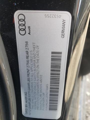 WAUHGAFC2DN074645 - 2013 AUDI A6 PRESTIGE შავი ფოტო 12