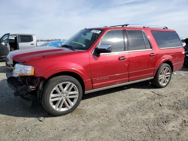 1FMJK1MT8HEA77721 - 2017 FORD EXPEDITION EL PLATINUM RED photo 1