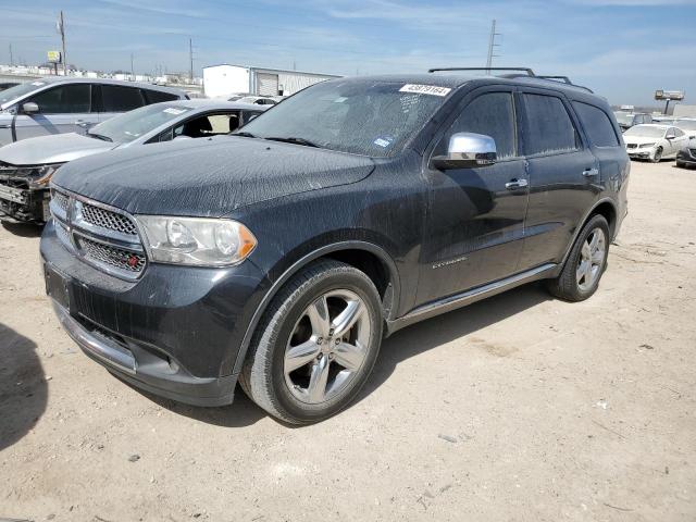 1C4SDHET2CC202551 - 2012 DODGE DURANGO CITADEL BLACK photo 1