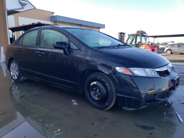 2HGFA16519H311527 - 2009 HONDA CIVIC LX BLACK photo 4