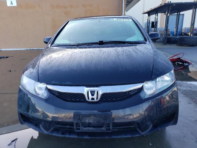 2HGFA16519H311527 - 2009 HONDA CIVIC LX BLACK photo 5