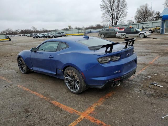 1G1FK1R68N0106522 - 2022 CHEVROLET CAMARO ZL1 BLUE photo 2