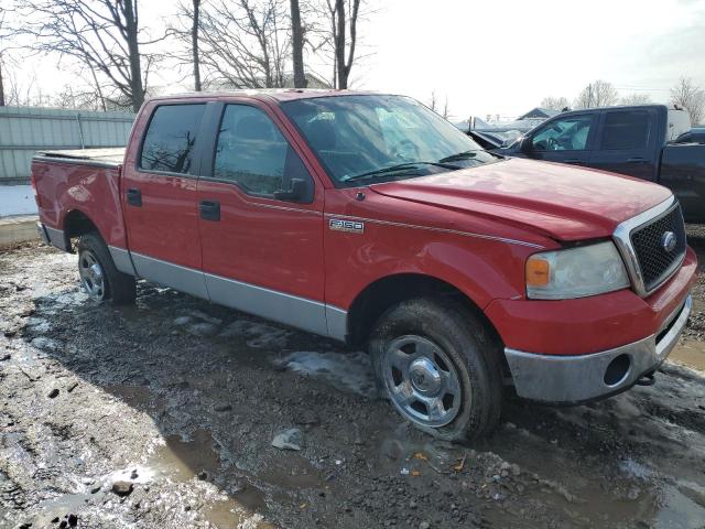 1FTPW14V27FA49359 - 2007 FORD F150 SUPERCREW RED photo 4