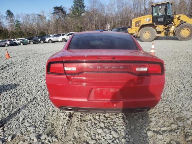 2C3CDXHG3CH187265 - 2012 DODGE CHARGER SXT RED photo 6