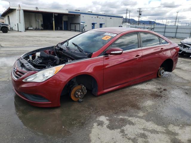 5NPEB4ACXEH942874 - 2014 HYUNDAI SONATA GLS RED photo 1