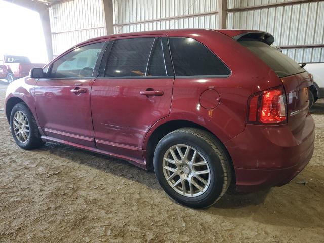 2FMDK3AK5EBA29606 - 2014 FORD EDGE SPORT MAROON photo 2