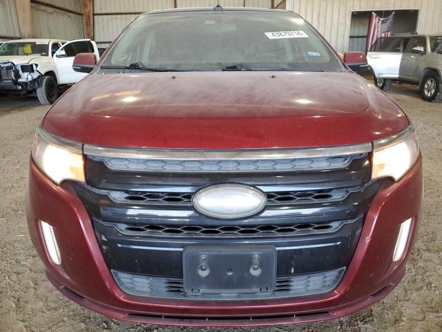 2FMDK3AK5EBA29606 - 2014 FORD EDGE SPORT MAROON photo 5