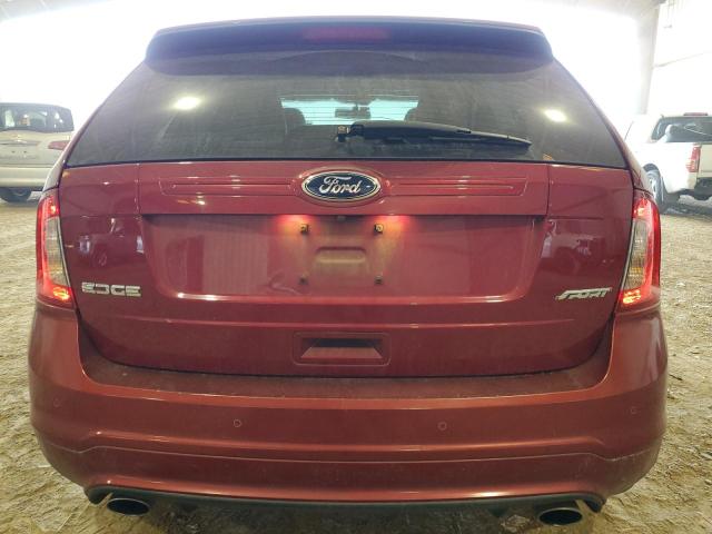 2FMDK3AK5EBA29606 - 2014 FORD EDGE SPORT MAROON photo 6