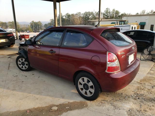 KMHCM36C67U017095 - 2007 HYUNDAI ACCENT GS BURGUNDY photo 2