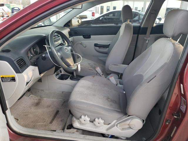 KMHCM36C67U017095 - 2007 HYUNDAI ACCENT GS BURGUNDY photo 7