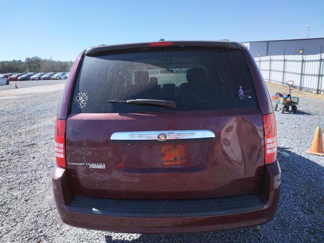 2A8HR54P68R656405 - 2008 CHRYSLER TOWN & COU TOURING ბურგუნდია ფოტო 6