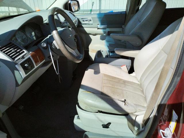 2A8HR54P68R656405 - 2008 CHRYSLER TOWN & COU TOURING ბურგუნდია ფოტო 7